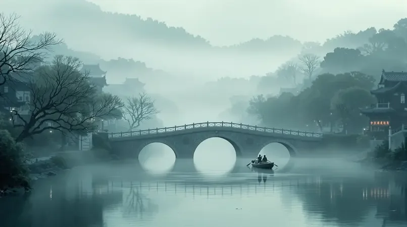 水乡晨雾 - 中文字幕视频精选影像封面