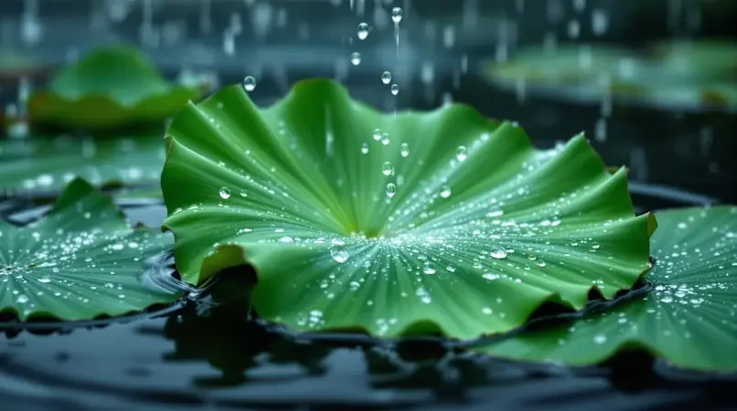 雨打荷叶 - 中文字幕视频精选影像封面